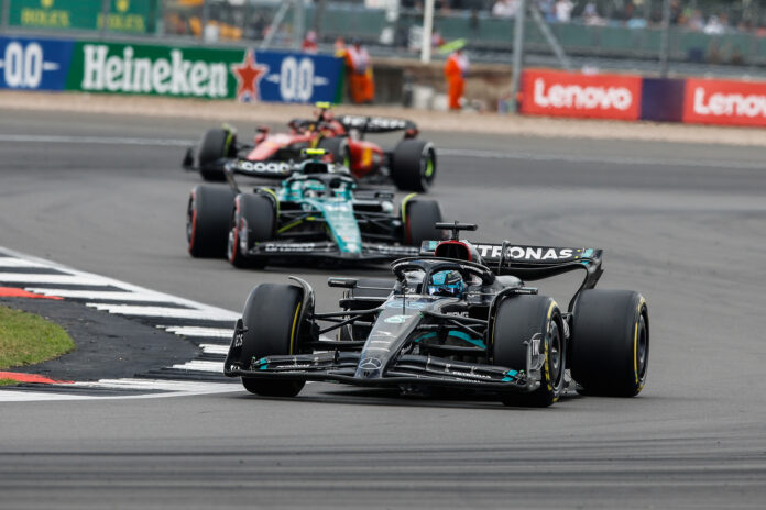 George Russell Mercedes Ferrari Aston Martin