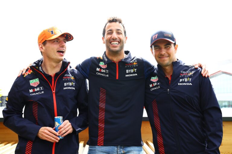 Max Verstappen, Daniel Ricciardo, Sergio Pérez, Red Bull