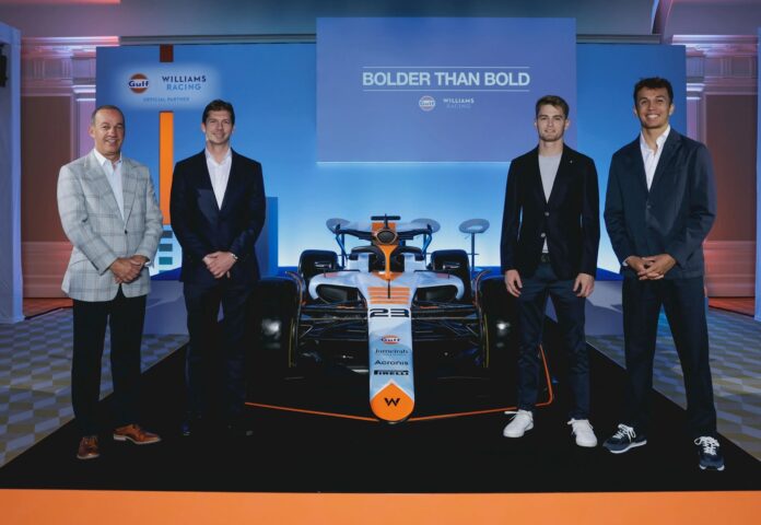 Alex Albon, Logan Sargeant, James Vowles, Williams, Gulf