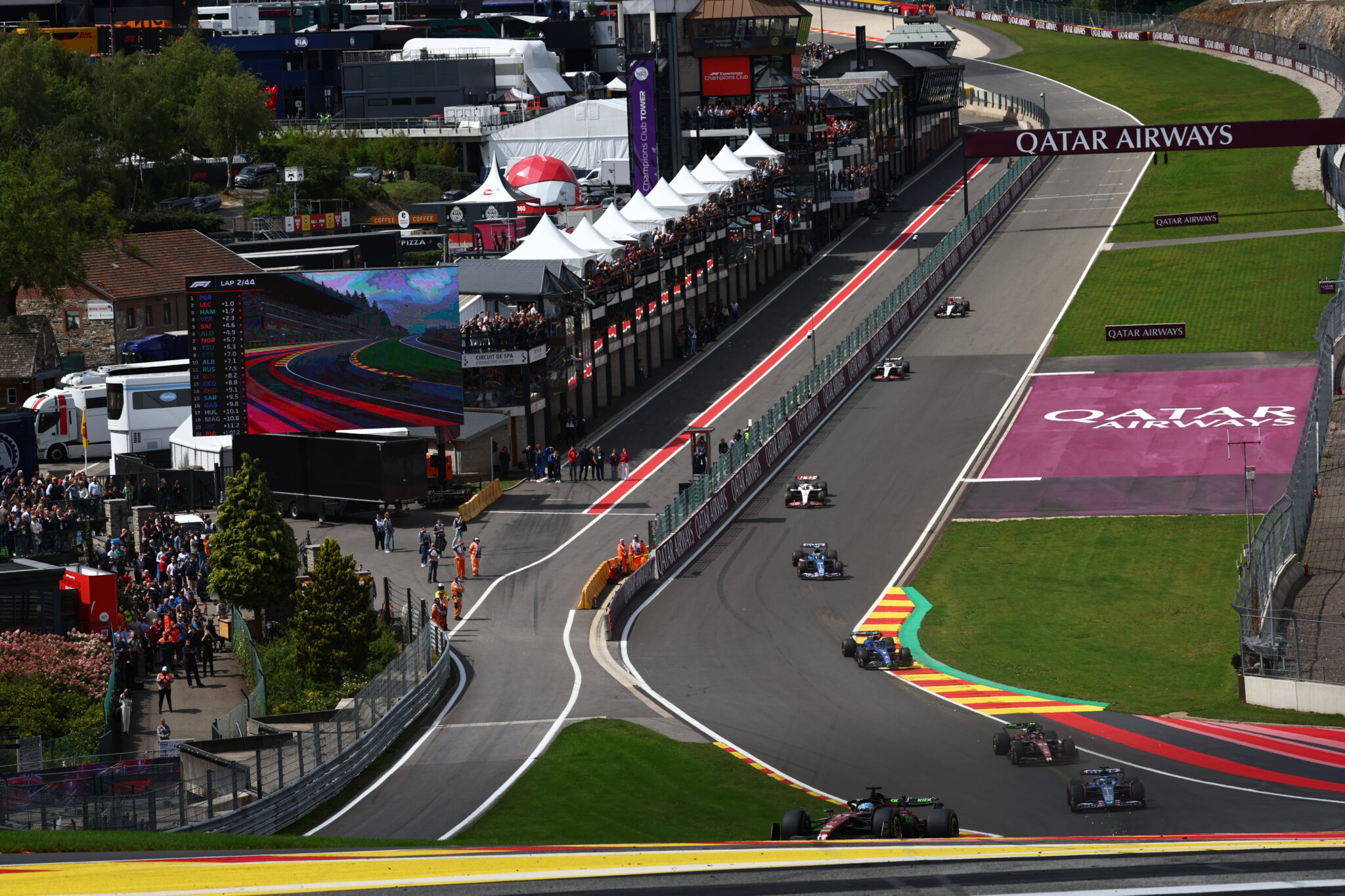 F1 mezőny Eau Rouge