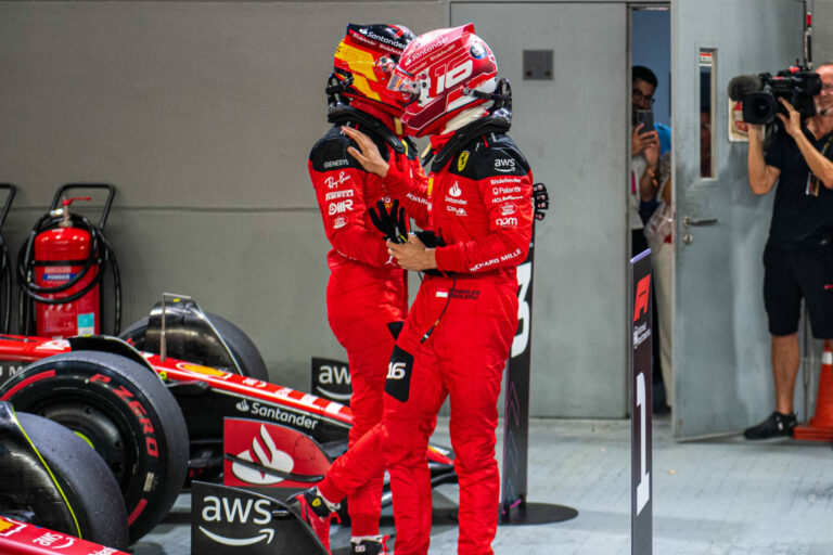 Carlos Sainz, Charles Leclerc, Ferrari