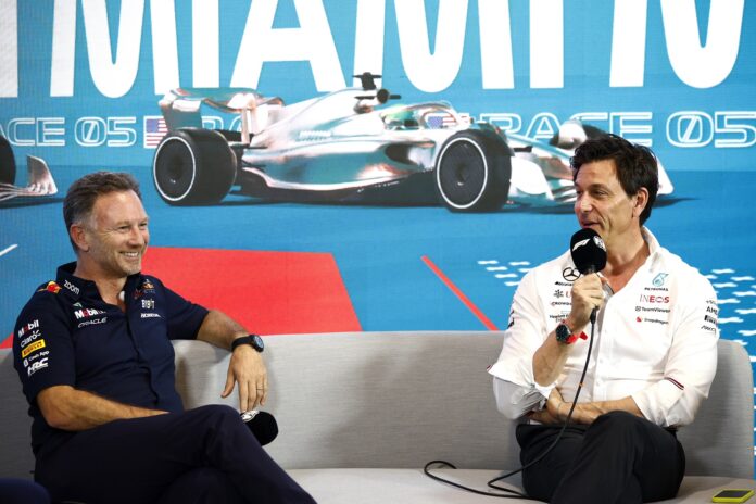 Toto Wolff, Christian Horner, Mercedes, Red Bull