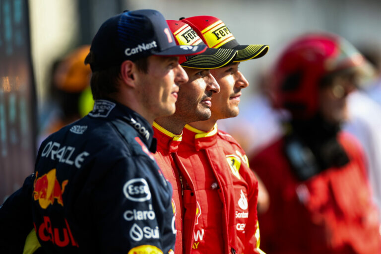 Max Verstappen, Carlos Sainz, Charles Leclerc