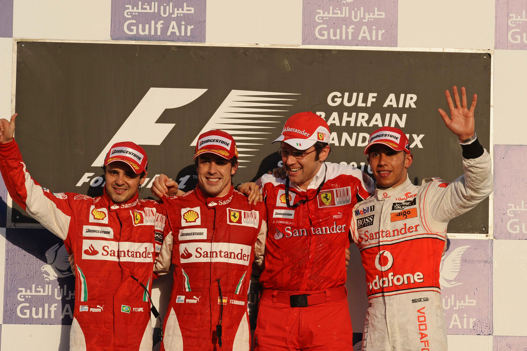 F1 2010 Fernando Alonso Felipe Massa Lewis Hamilton