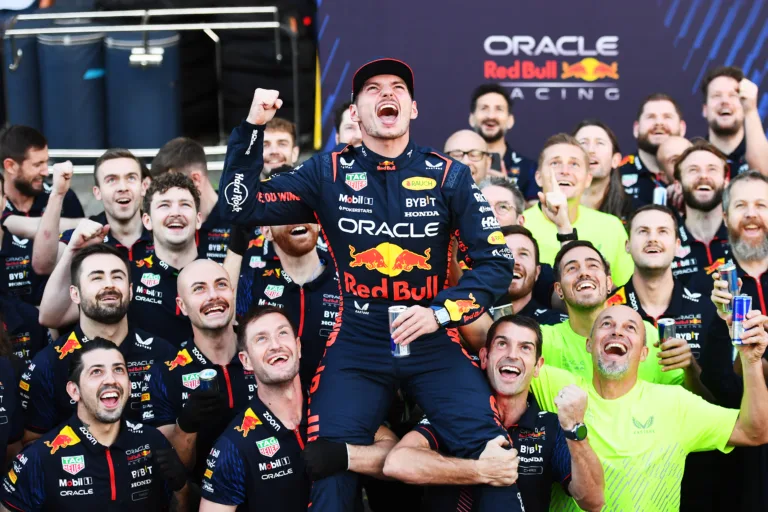 F1 Max Verstappen Red Bull ünneplés