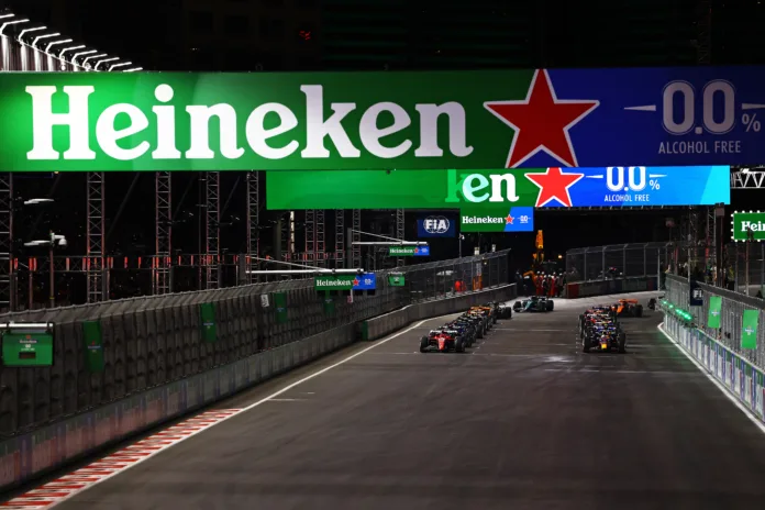 F1 mezőny Las Vegas-i Nagydíj rajt