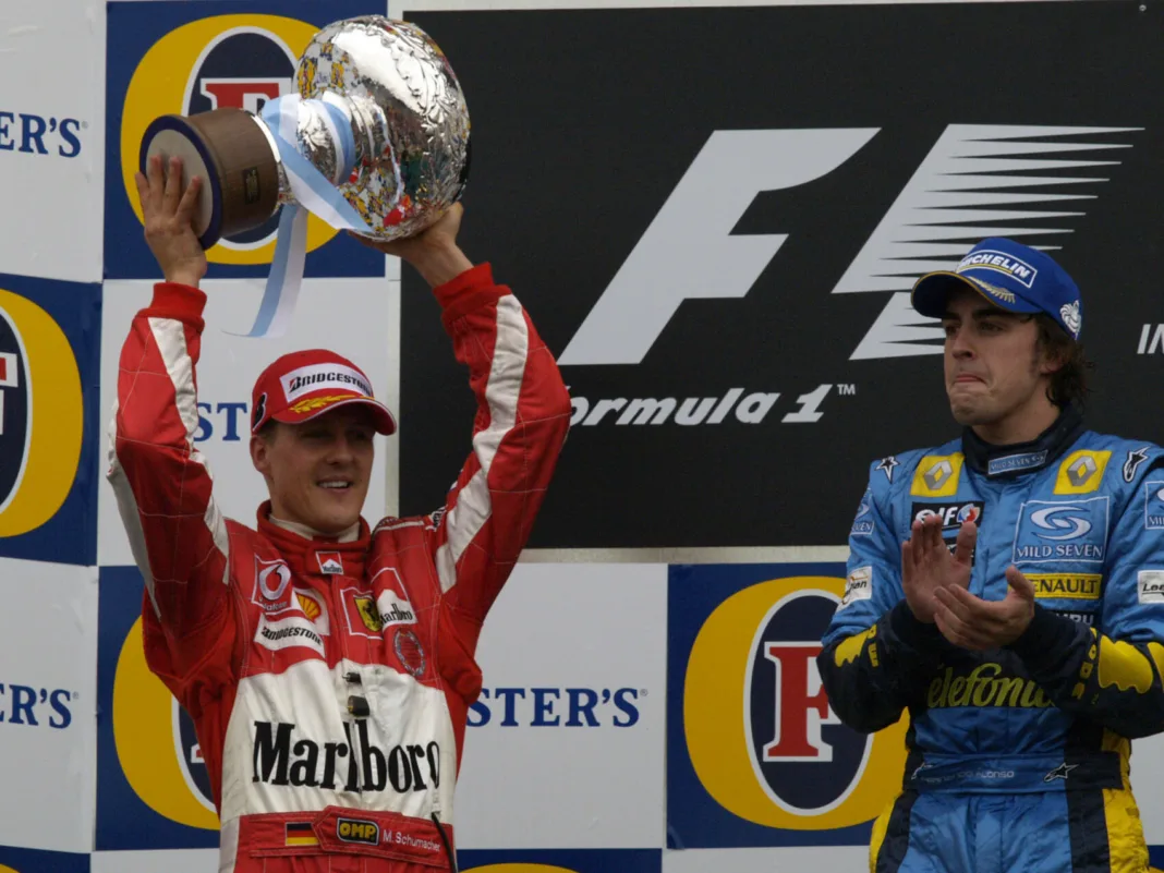 F1 Fernando Alonso Michael Schumacher 2005
