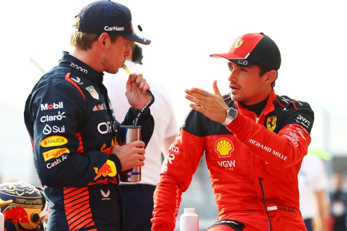 Max Verstappen, Red Bull, Charles Leclerc, Ferrari