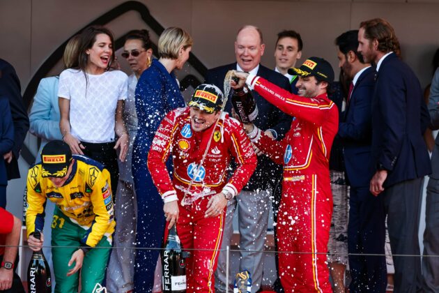 Ferrari Leclerc Monaco Sainz