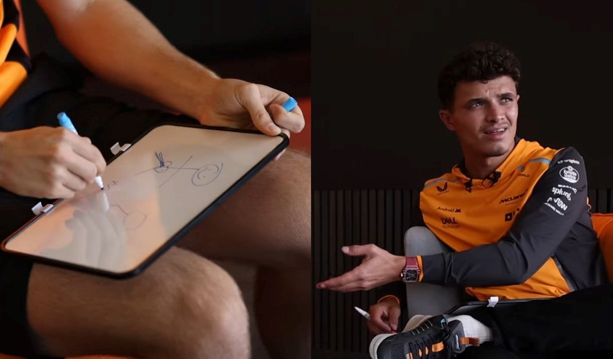 A 18-as karikát is ki lehetne tenni Piastri rajza mellé a McLaren játékában