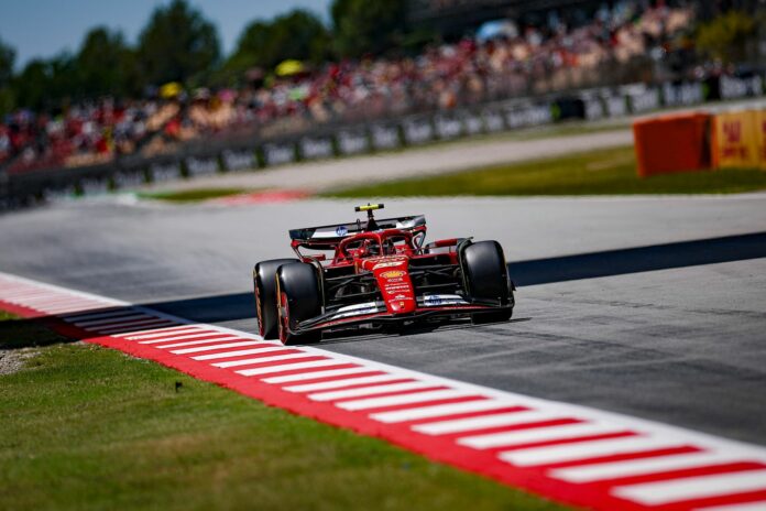 Forma-1, Carlos Sainz, Ferrari, Spanyol Nagydíj 2024, péntek