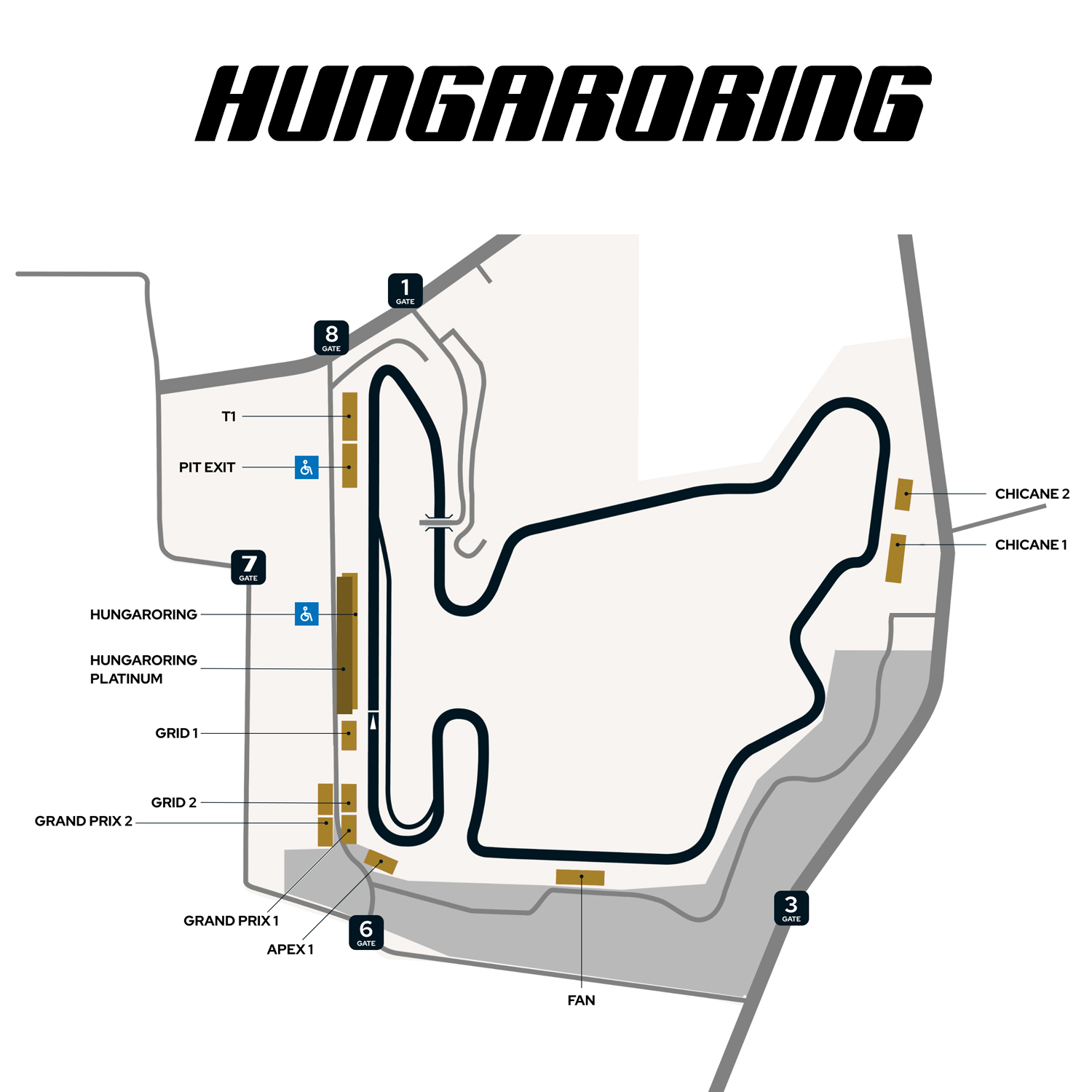 Hungaroring 2025 tribün lelátó