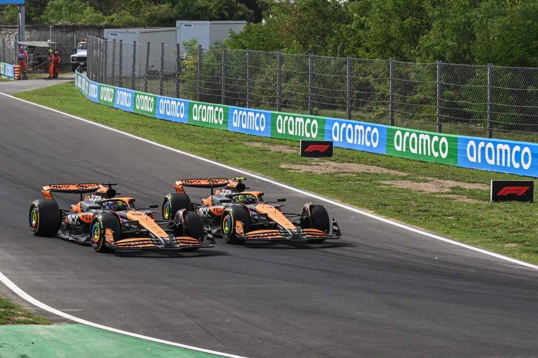 Forma-1, Oscar Piastri, Lando Norris, McLaren, Olasz Nagydíj 2024, vasárnap