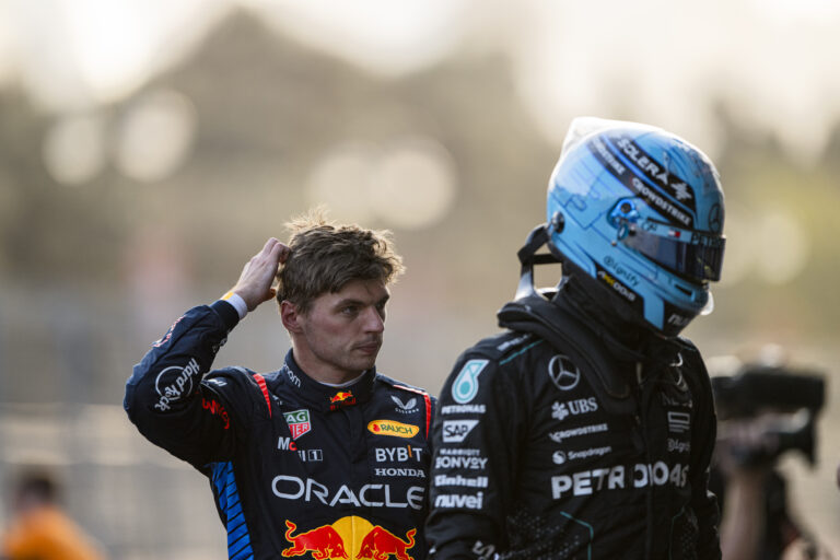 Max Verstappen, Red Bull, George Russell, Mercedes