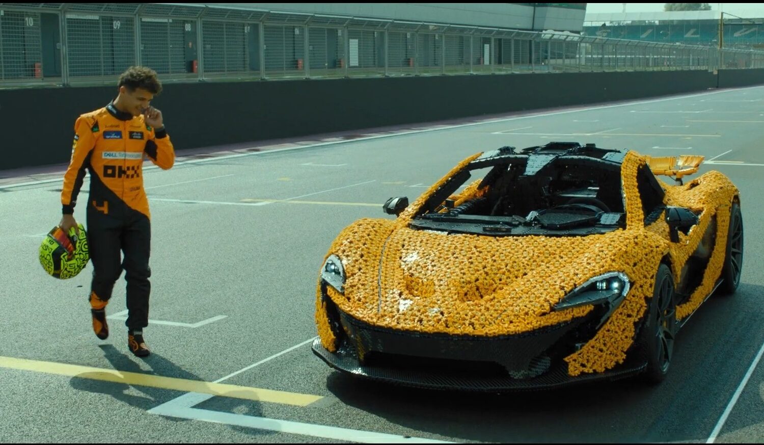 They built a McLaren out of Lego, then put a live Lando Norris in it – and this is what came out of it