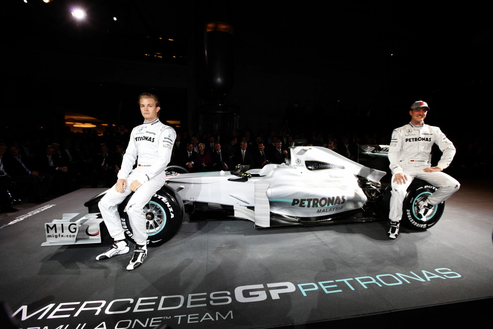 Nico Rosberg, Michael Schumacher, Mercedes, 2010