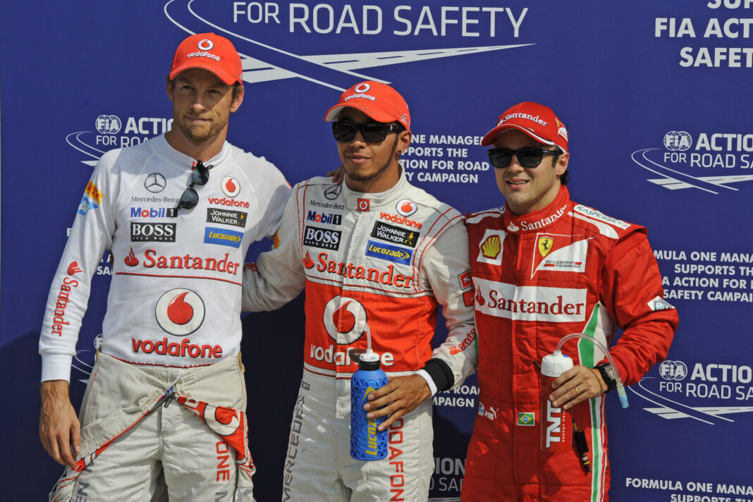 Jenson Button, Lewis Hamilton, McLaren, Felipe Massa, Ferrari, 2012, Olasz Nagydíj