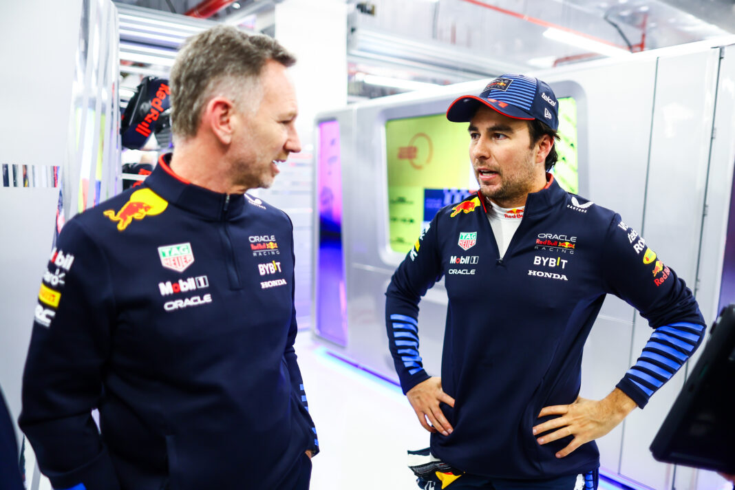 Horner, Pérez, Red Bull