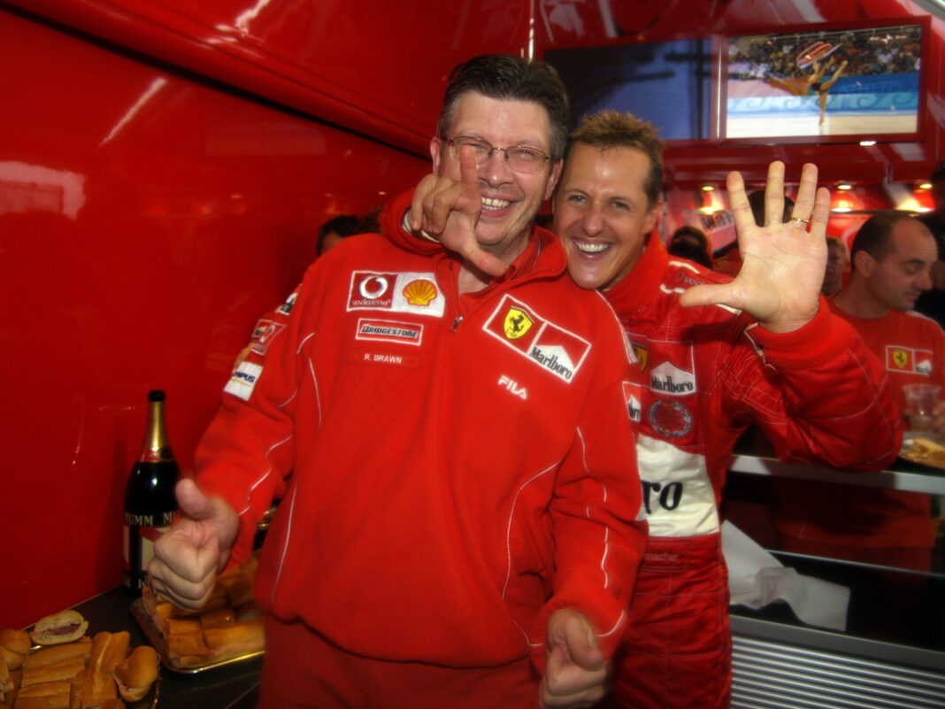 Ross Brawn, Michael Schumacher, Ferrari, Belga Nagydíj, 2004