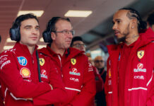 Jerome d'Ambrosio, Loic Serra, Lewis Hamilton, Ferrari