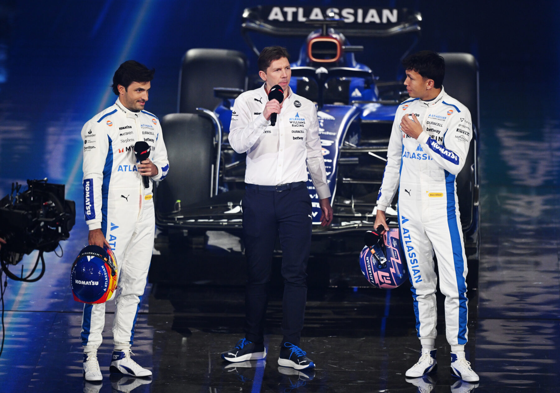 Carlos Sainz, Alex Albon, James Vowles, Williams