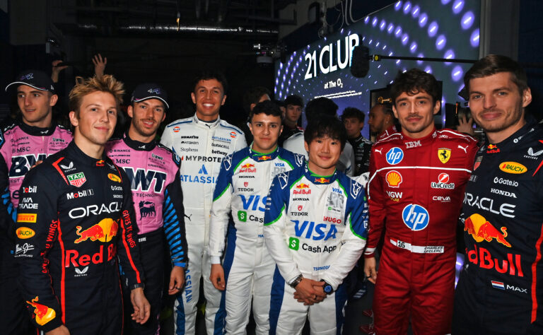 Liam Lawson, Pierre Gasly, Alex Albon, Iscak Hadjar, Yuki Tsunoda, Charles Leclerc