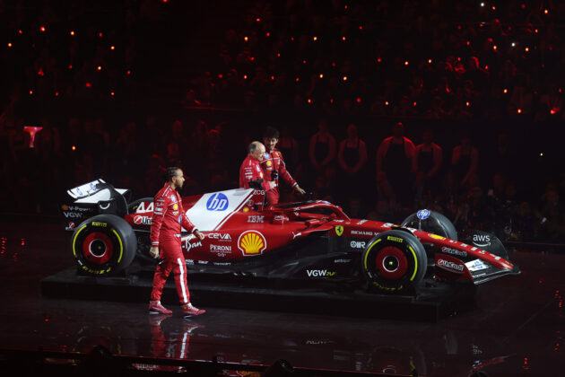 Lewis Hamilton, Charles Leclerc, Frédéric Vasseur, Ferrari