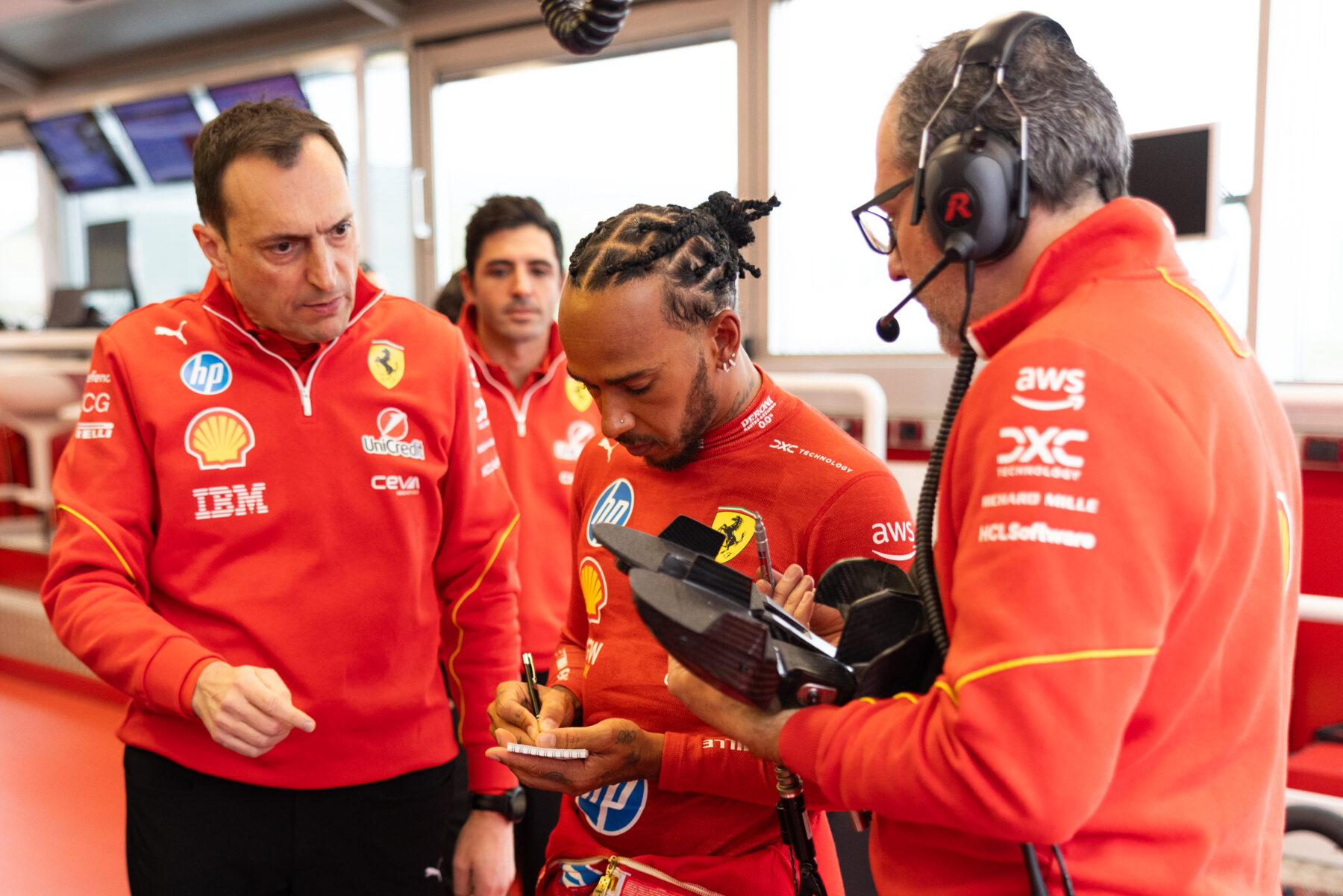 Lewis Hamilton, Riccardo Adami, Ferrari