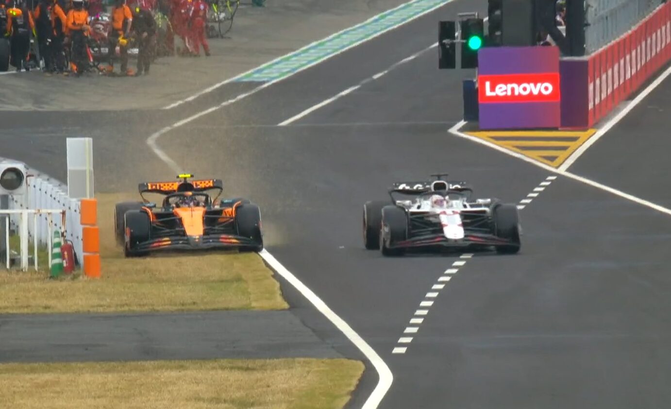 Norris és Verstappen a bokszban csapott össze, utóbbi ezután simán nyert Japánban