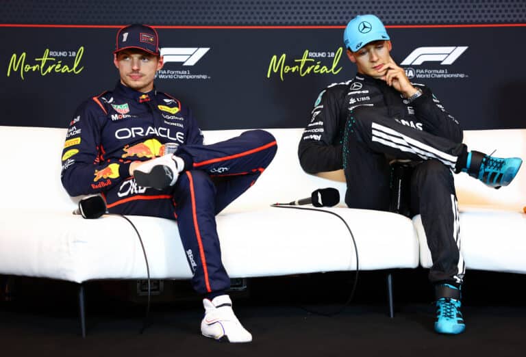 Russell sejti, mit forral ellene Verstappen a rajtnál