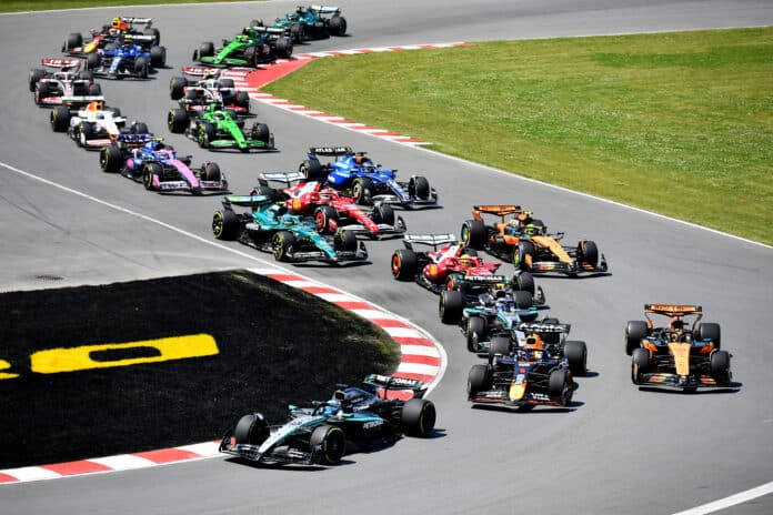 Kanadai Nagydíj, rajt, Russell, Verstappen