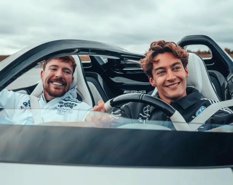 Russell autóval száguldhatott, mégis legyőzte őt egy futó