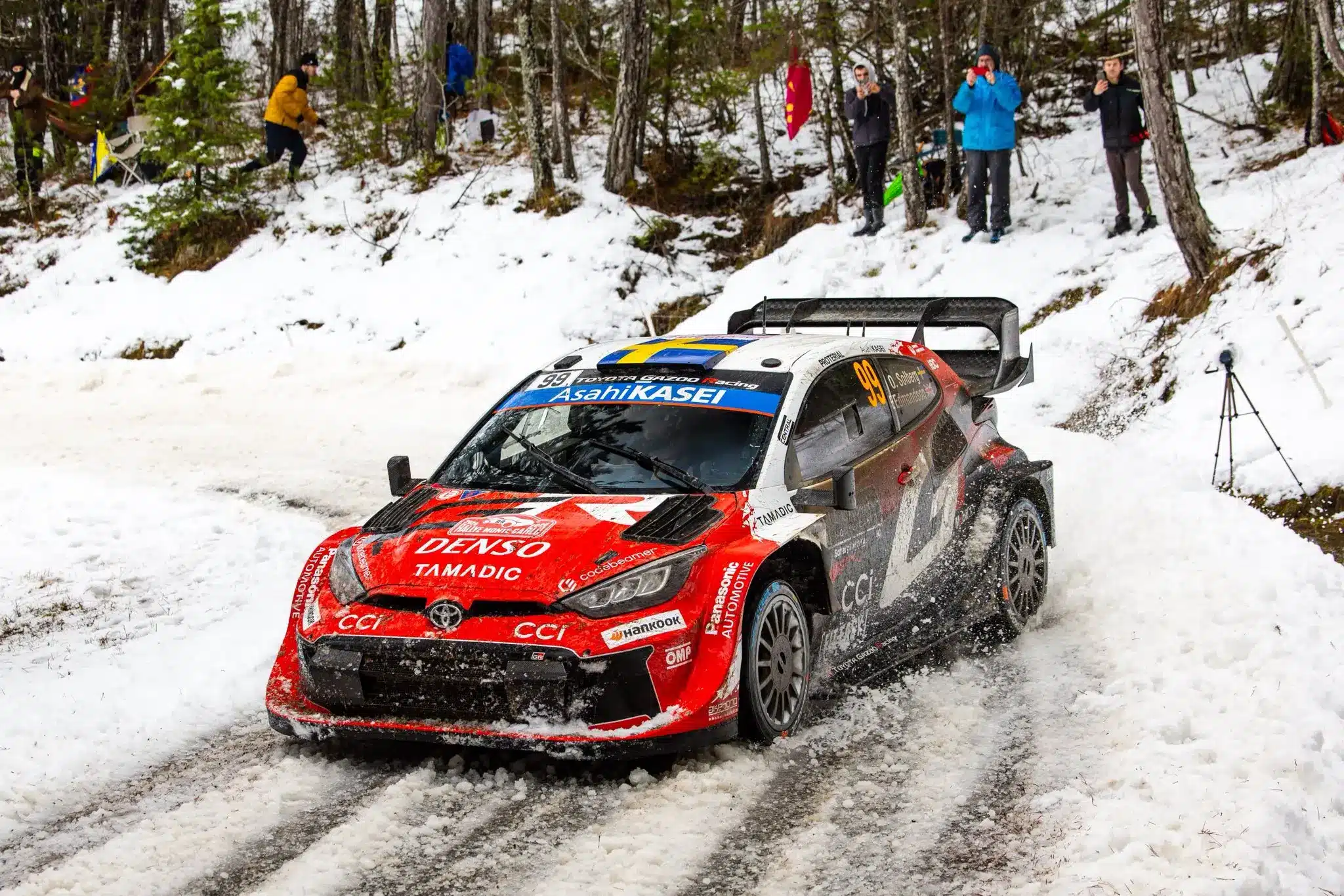 Solberg a fél mezőnyhöz hasonlóan kicsúszott a Monte 12. gyorsaságiján, de így is leggyorsabb volt