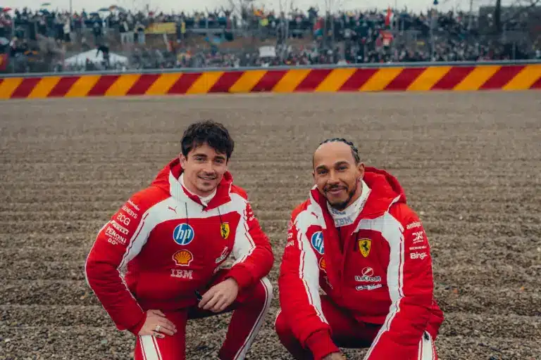 Lewis Hamilton, Charles Leclerc, Ferrari