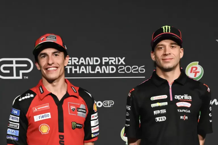 MotoGP, Marc Márquez, Marco Bezzecchi, Thai Nagydíj 2026, csütörtök