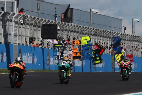 Pedro Acosta, Johann Zarco, Álex Márquez, 2026, Brazil Nagydíj
