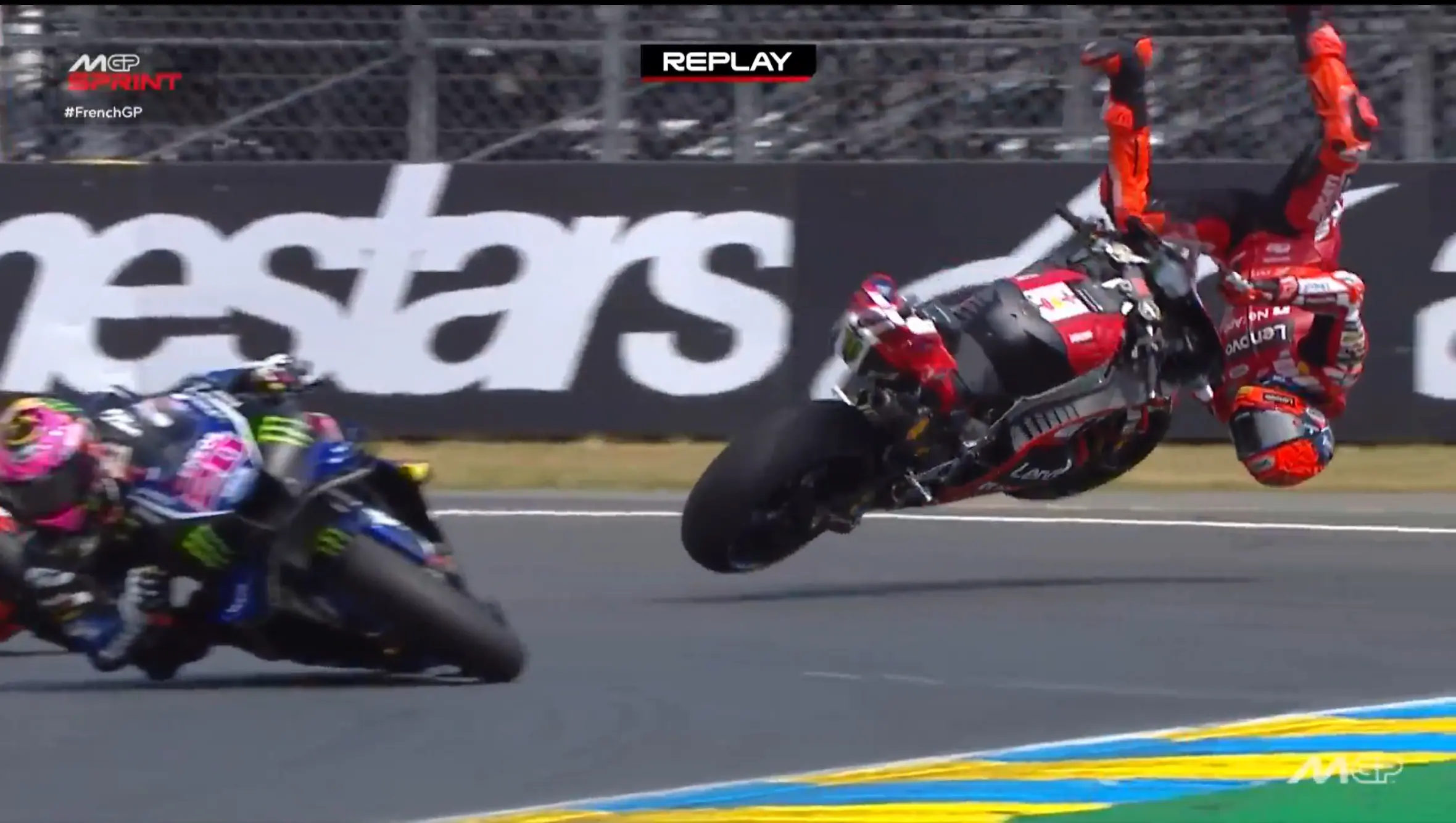 Martín a 8. helyről nyert, Marc Márquez hatalmasat esett a Francia Nagydíj sprintjén (videóval)