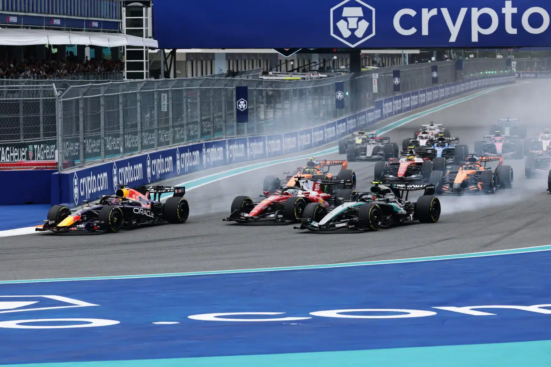 Miami Nagydíj, rajt, Verstappen, Antonelli, Leclerc