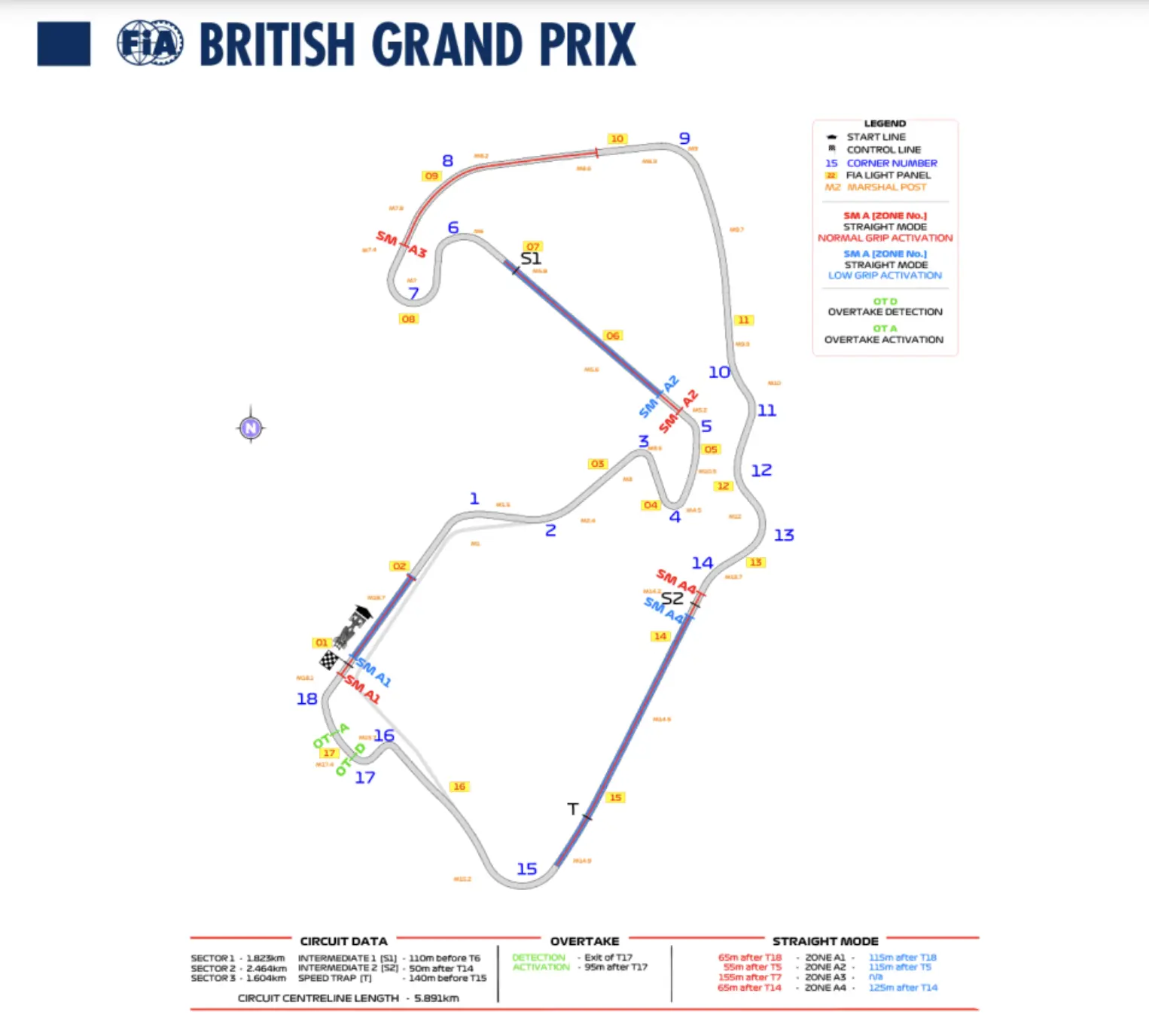 Silverstone, pályarajz