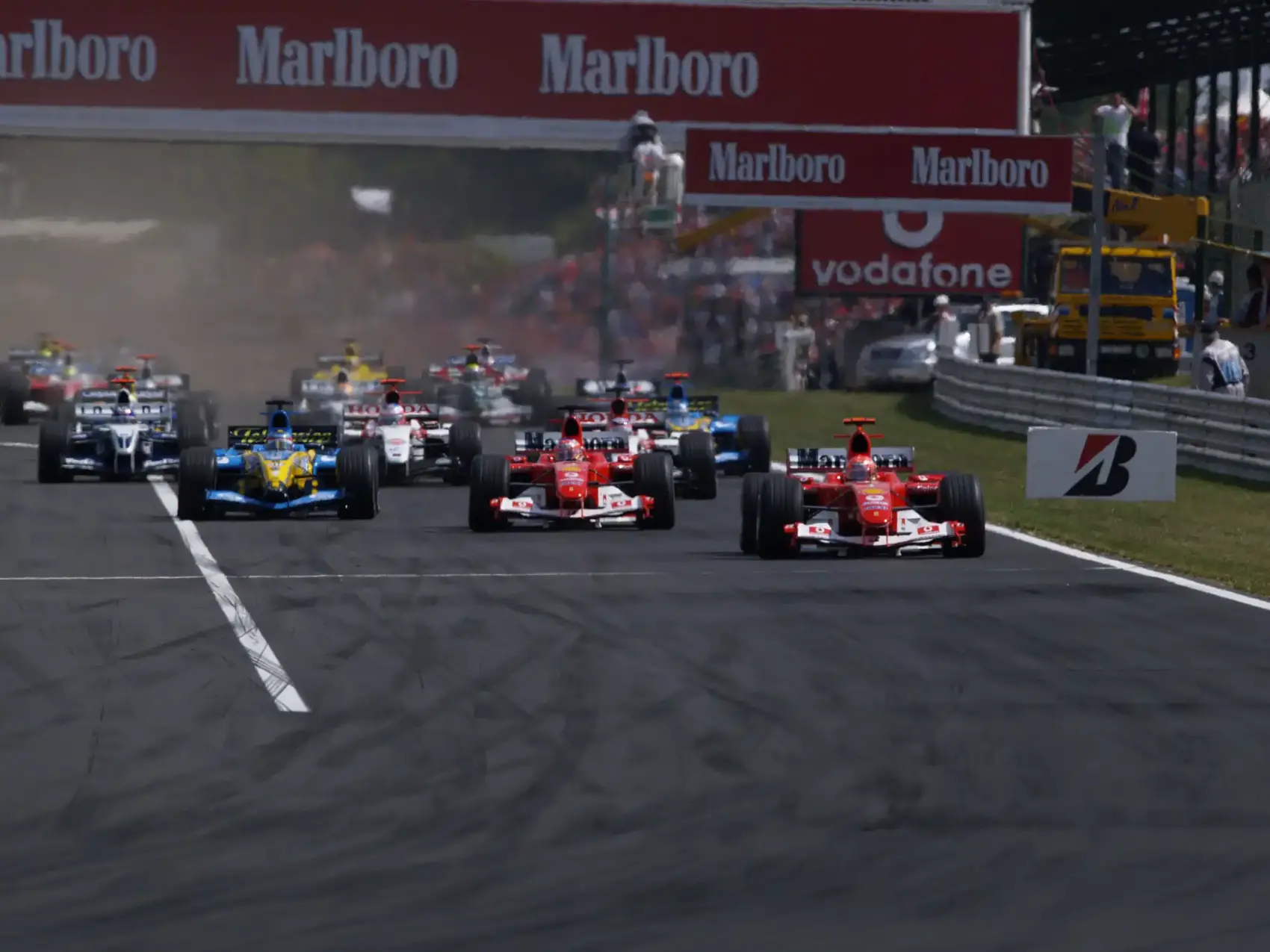 Magyar Nagydíj 2004, Schumacher, Barrichello, Ferrari