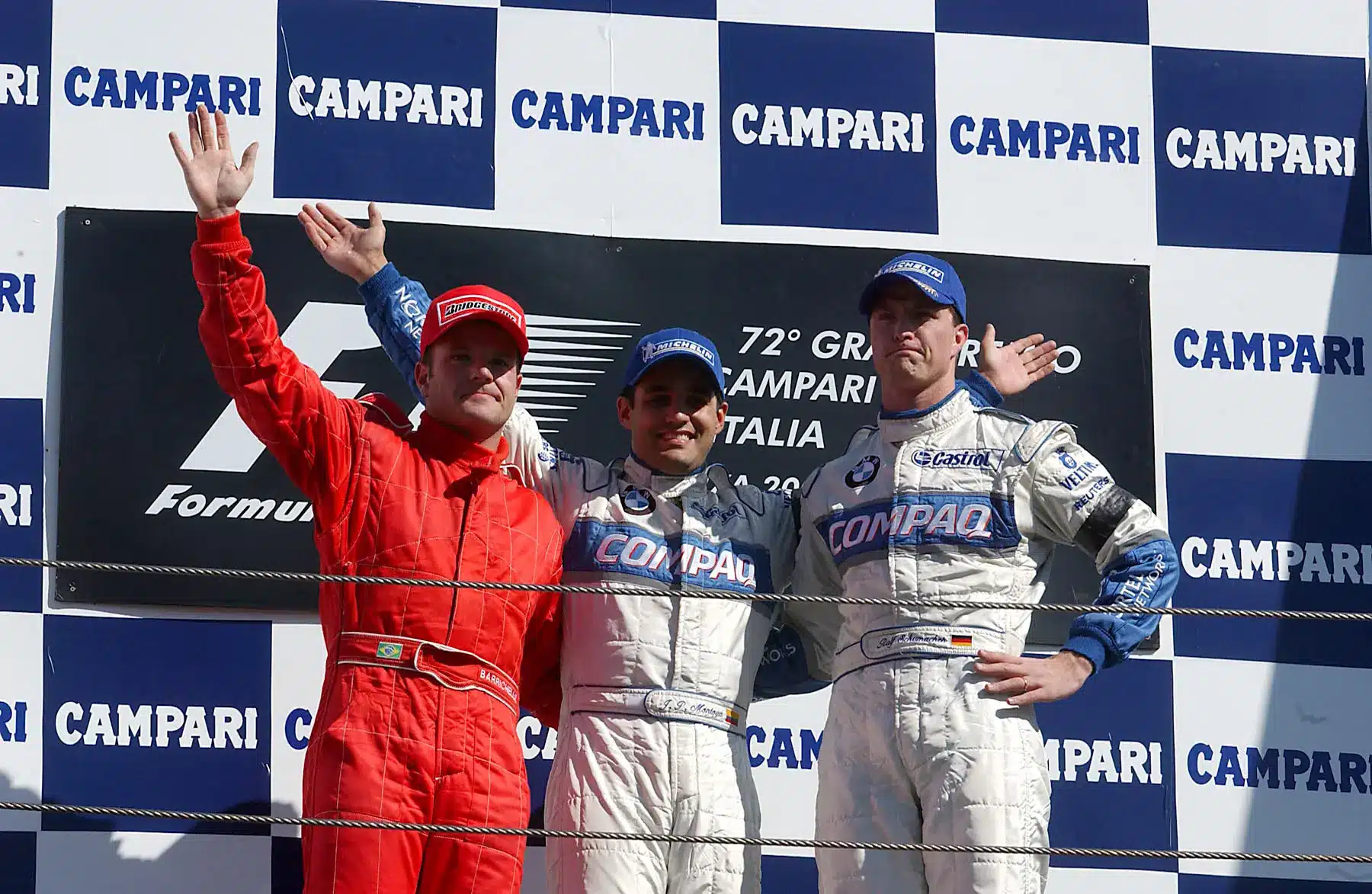Forma-1, Rubens Barrichello, Juan Pablo Montoya, Ralf Schumacher, Olasz Nagydíj 2001